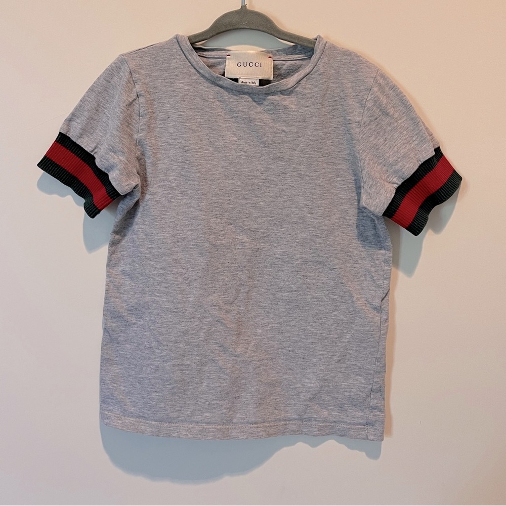 Kids Boys Authentic GUCCI Gray T-Shirt